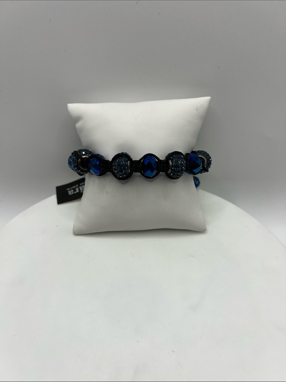 1308.‎ Cara New York Blue Beaded Bracelet 5 1/2” Plus, Adjustable Closure